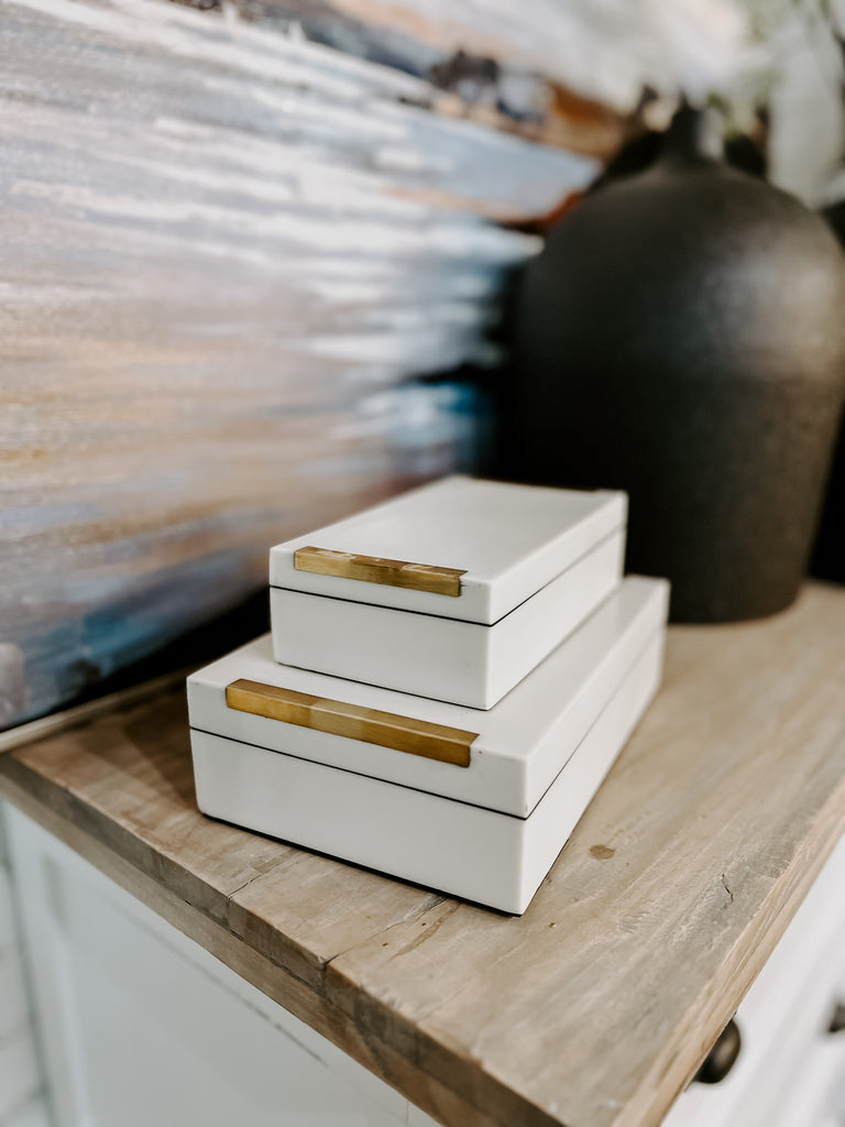 IVORY RESIN BOXES