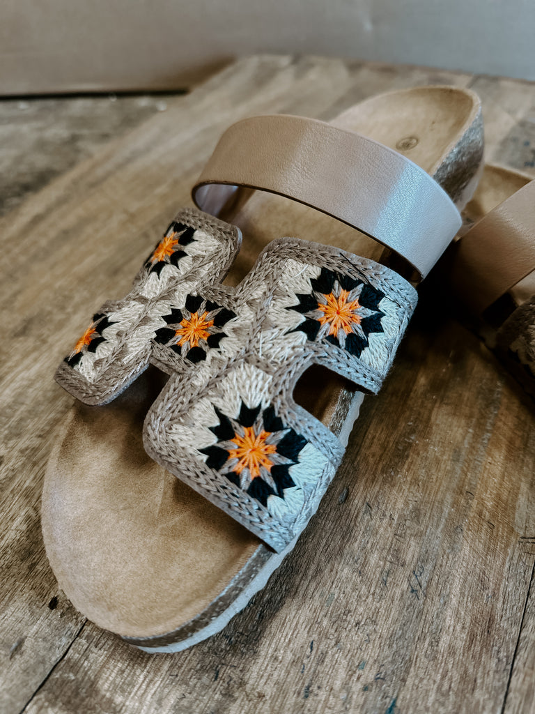 Floral Crochet Sandals