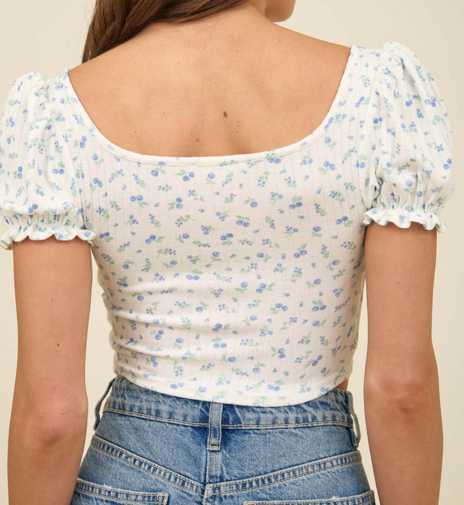 Floral Tie Top