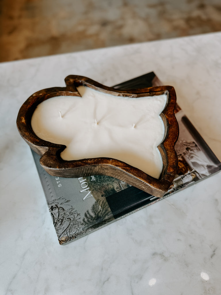 Ghost Doughbowl Candle