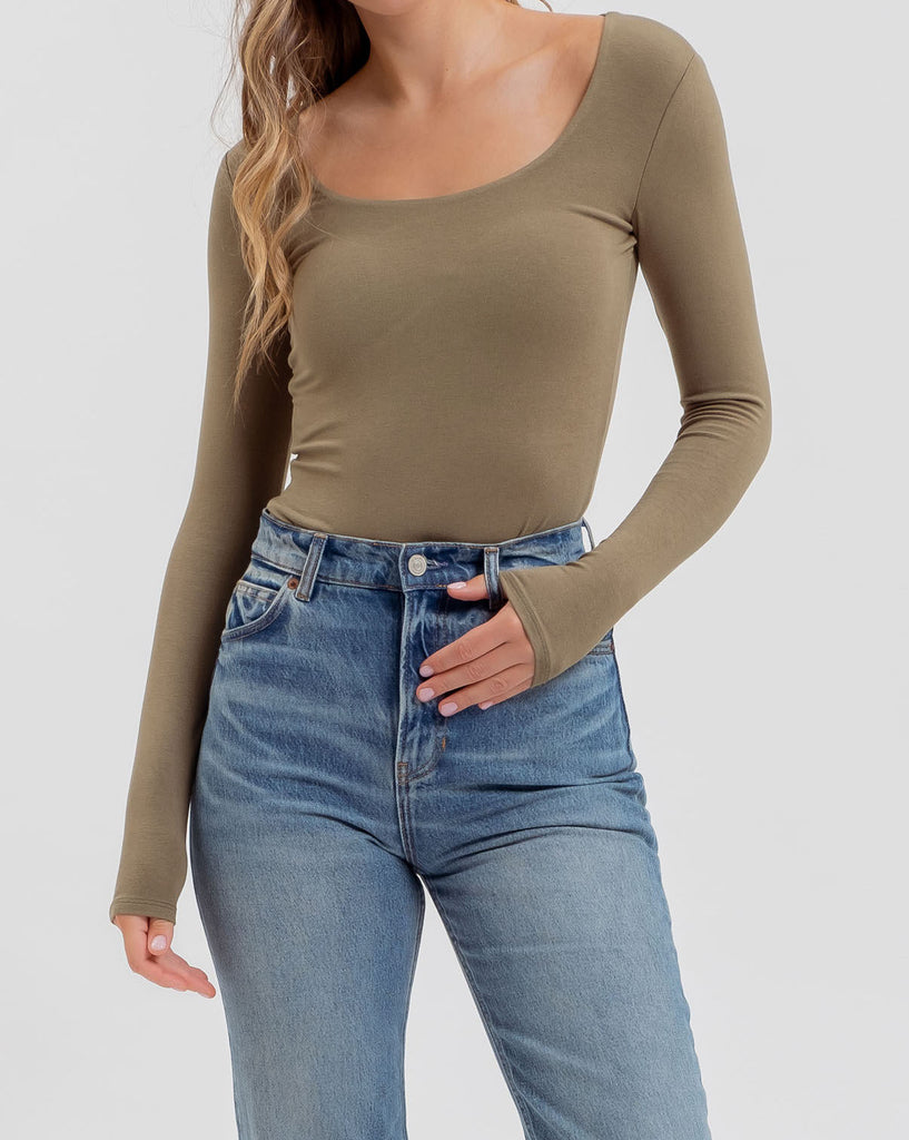 Scoop Neck Bodysuit