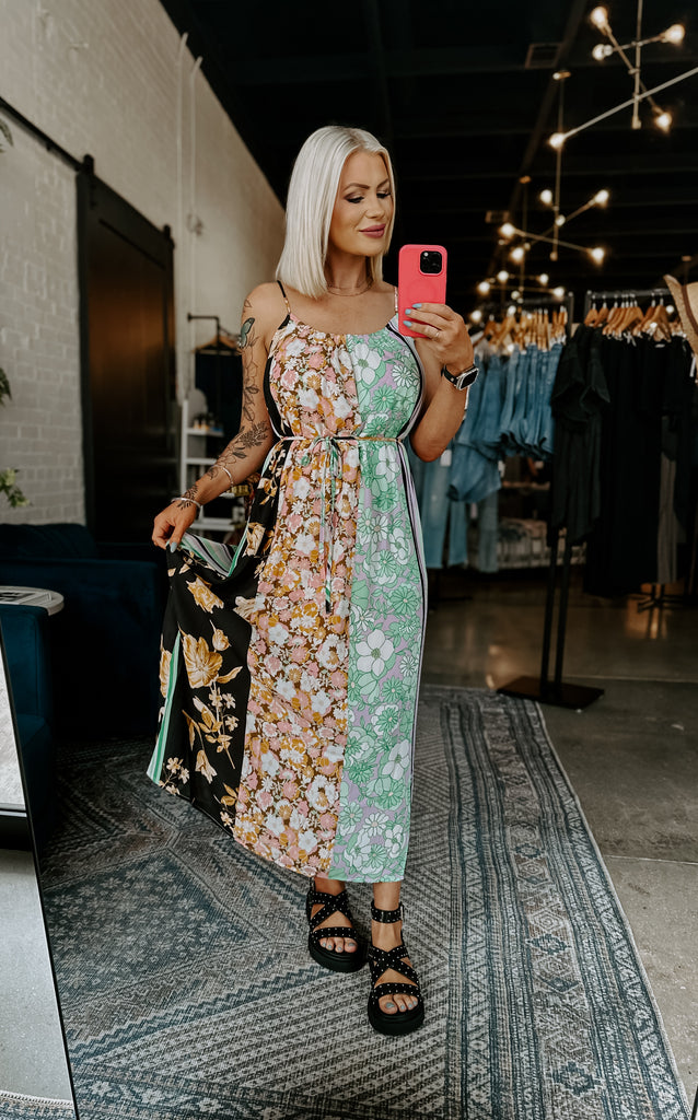 Multi Print Dress