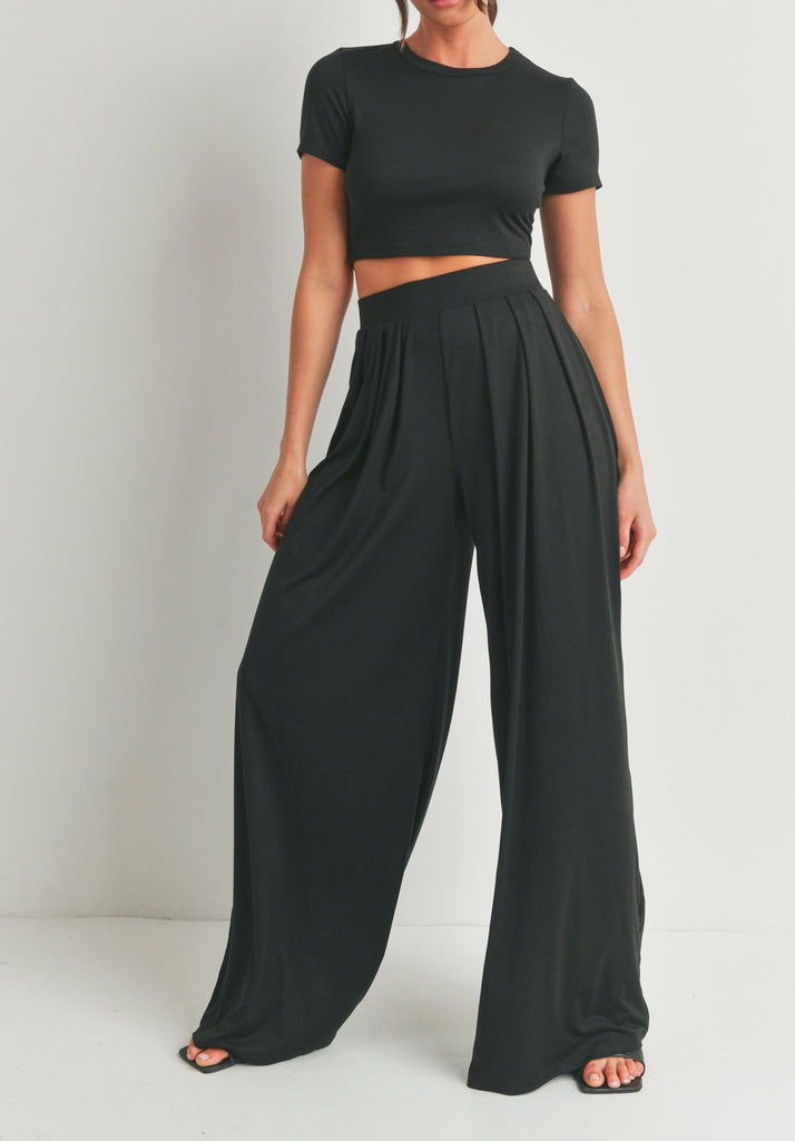 Palazzo Crop Top