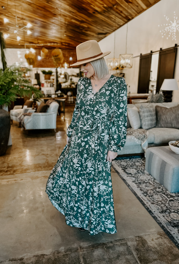 Floral Wrap Maxi Dress