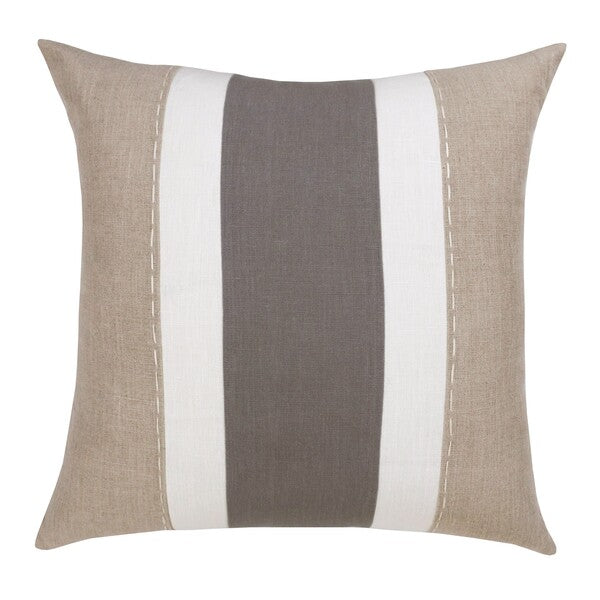 Grey Striped Pillow