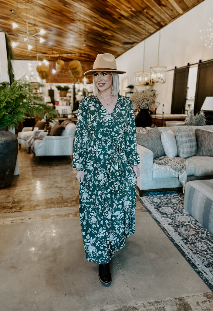 Floral Wrap Maxi Dress