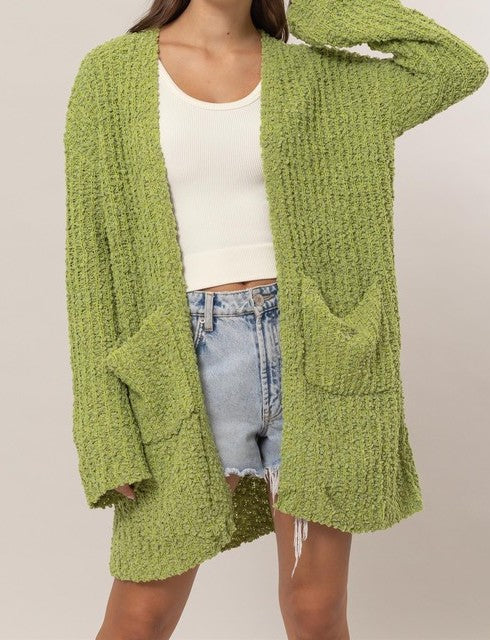 Popcorn Knit Sweater