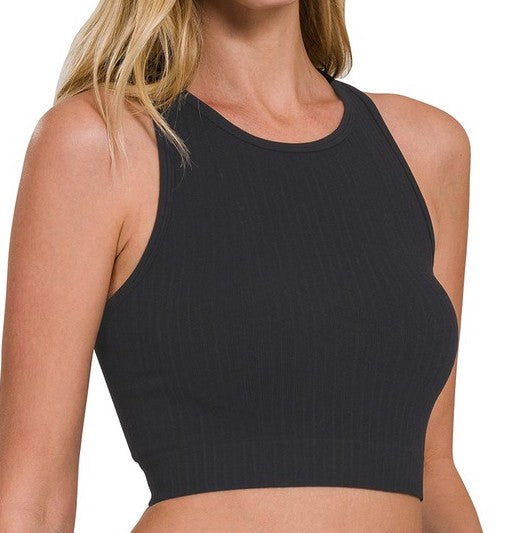 Ribbed Seamless Racerback Tank