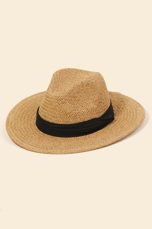 Straw Fedora Hat