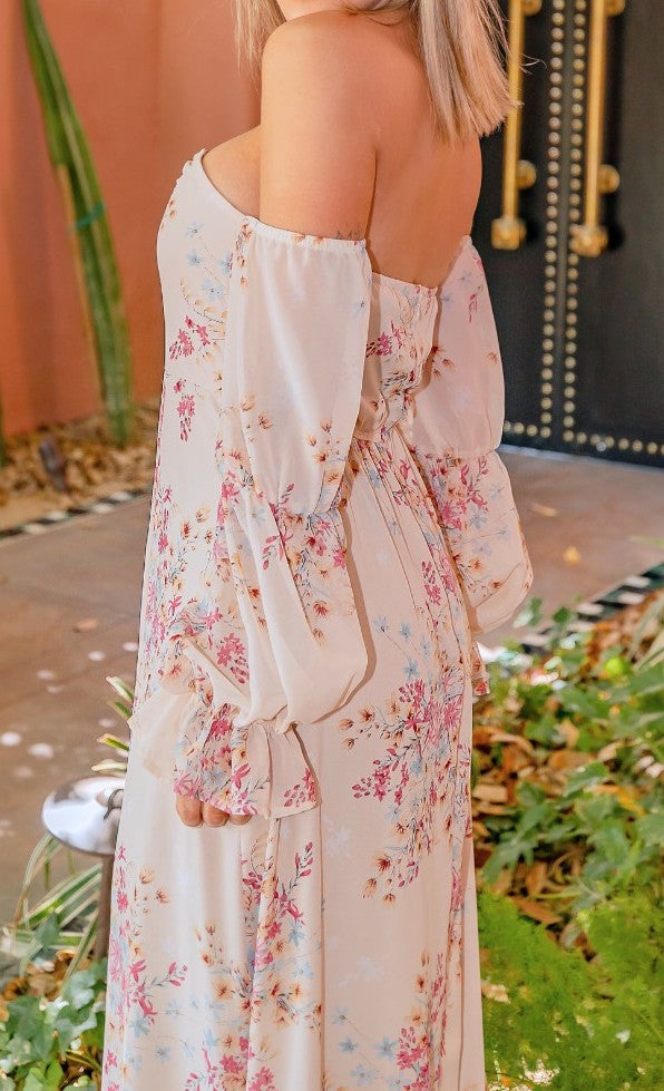 Drop Sleeve Maxi Dress