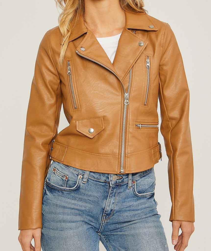 Moto Faux Leather Jacket