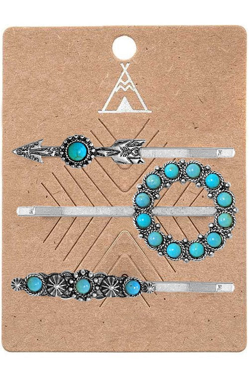 Western Concho Bobby Pins