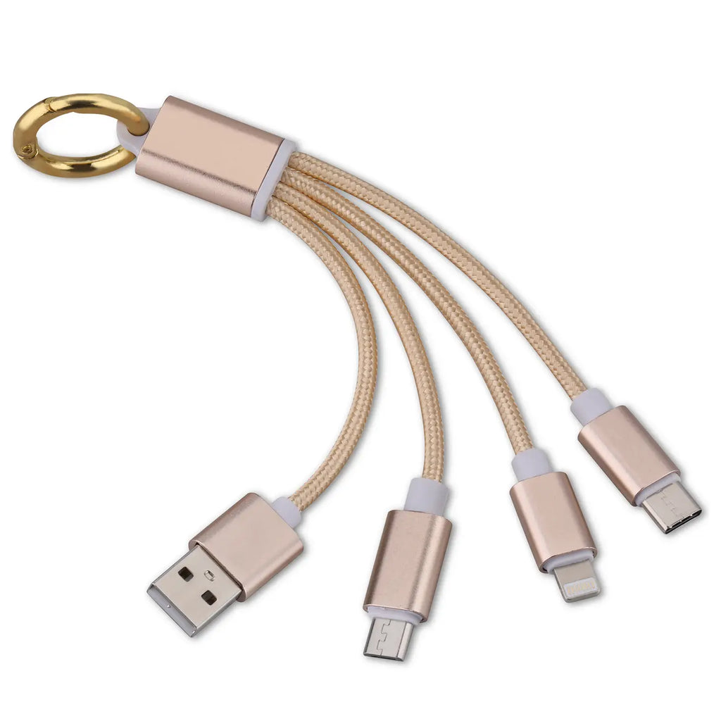 3 in 1 Charging Cable Keychain