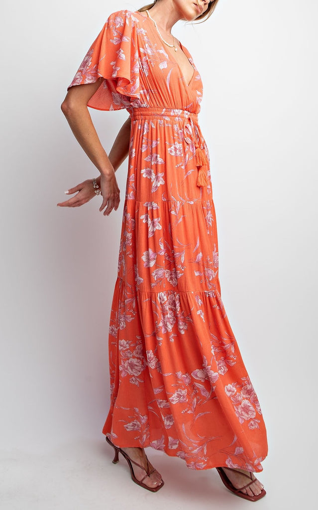 Coral Maxi Dress