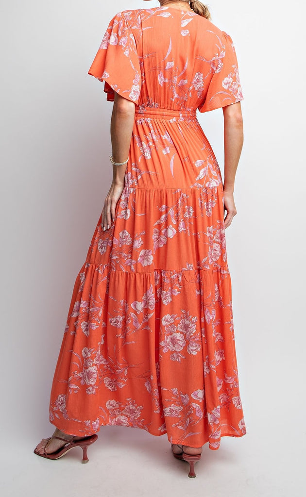 Coral Maxi Dress