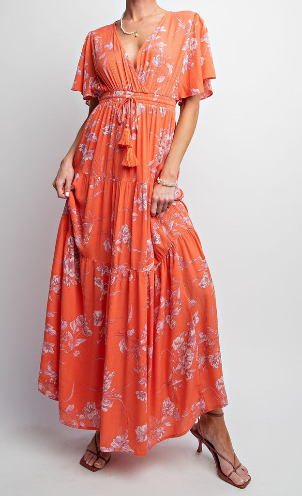 Coral Maxi Dress