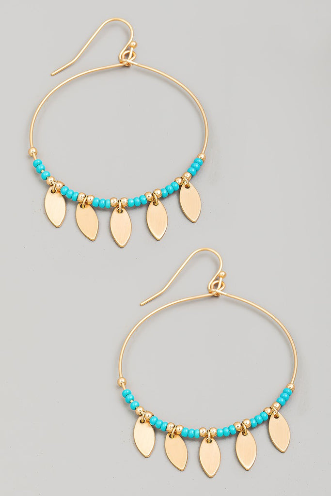 Hoop Beaded Earrings