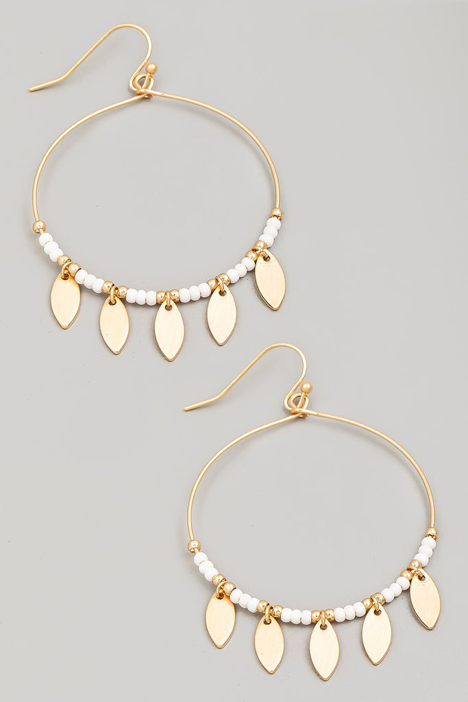 Hoop Beaded Earrings