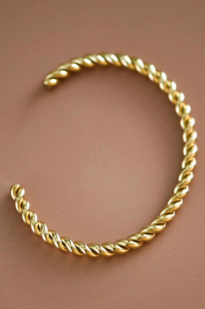 Twisted Gold Cuff