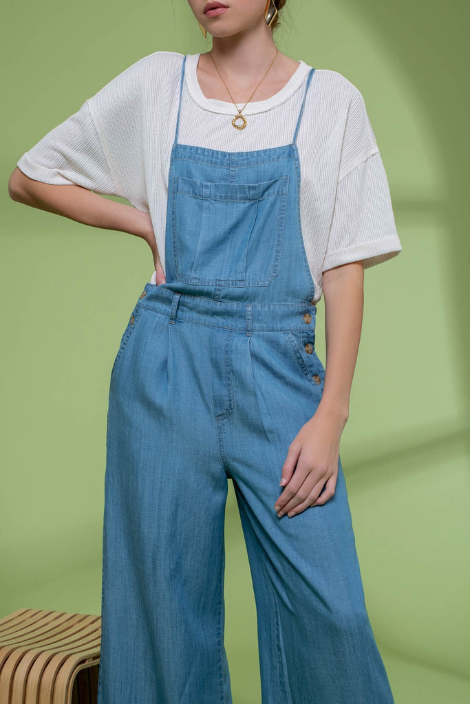 Chambray Overalls