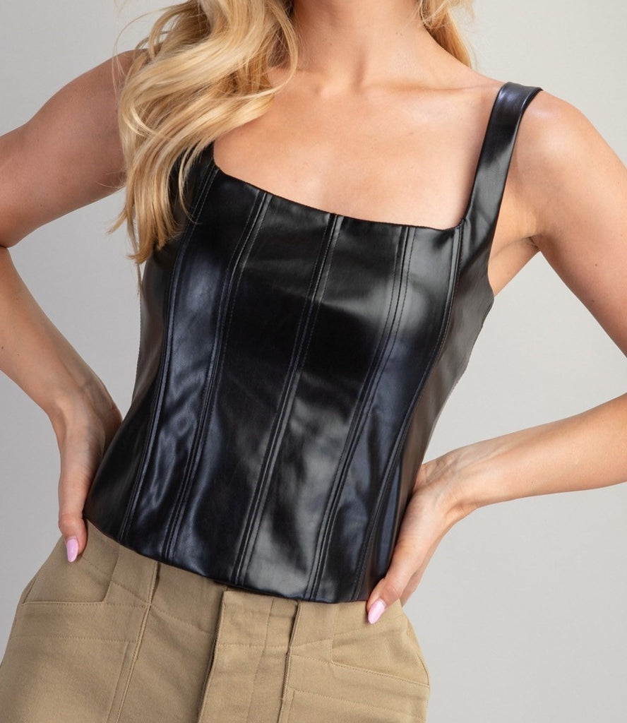 Leather Lover Top