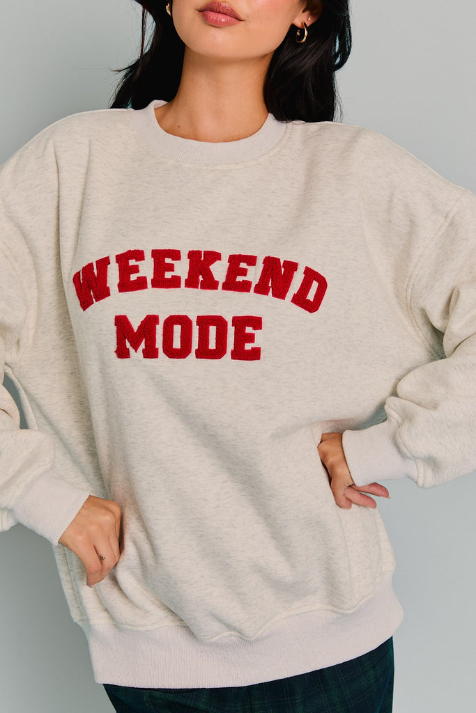 Weekend Mode Crew Neck