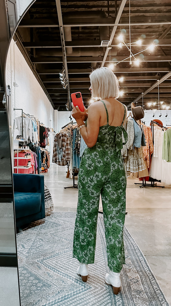 floral Cut Out Jumpsuit