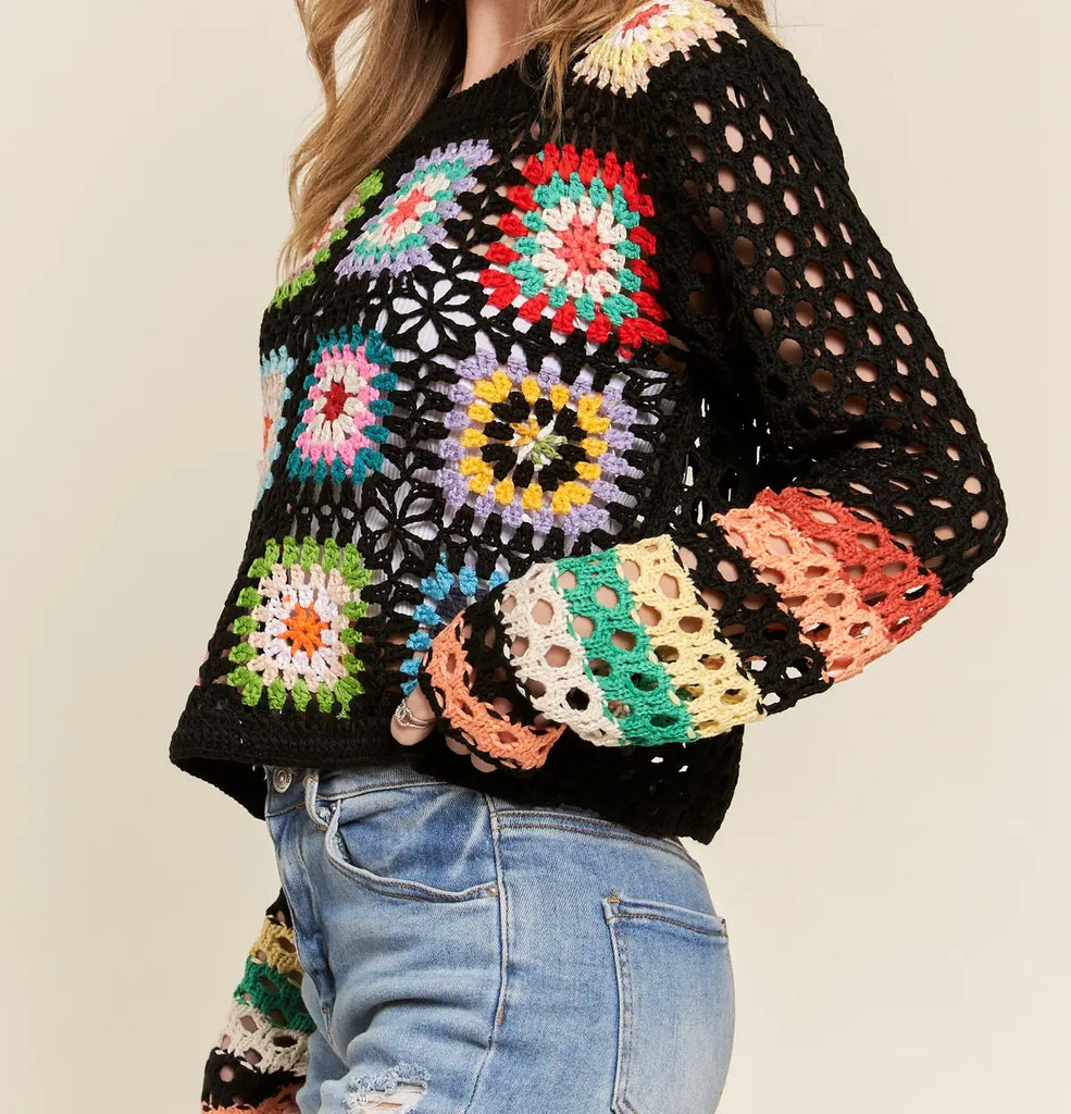 Granny Square Sweater