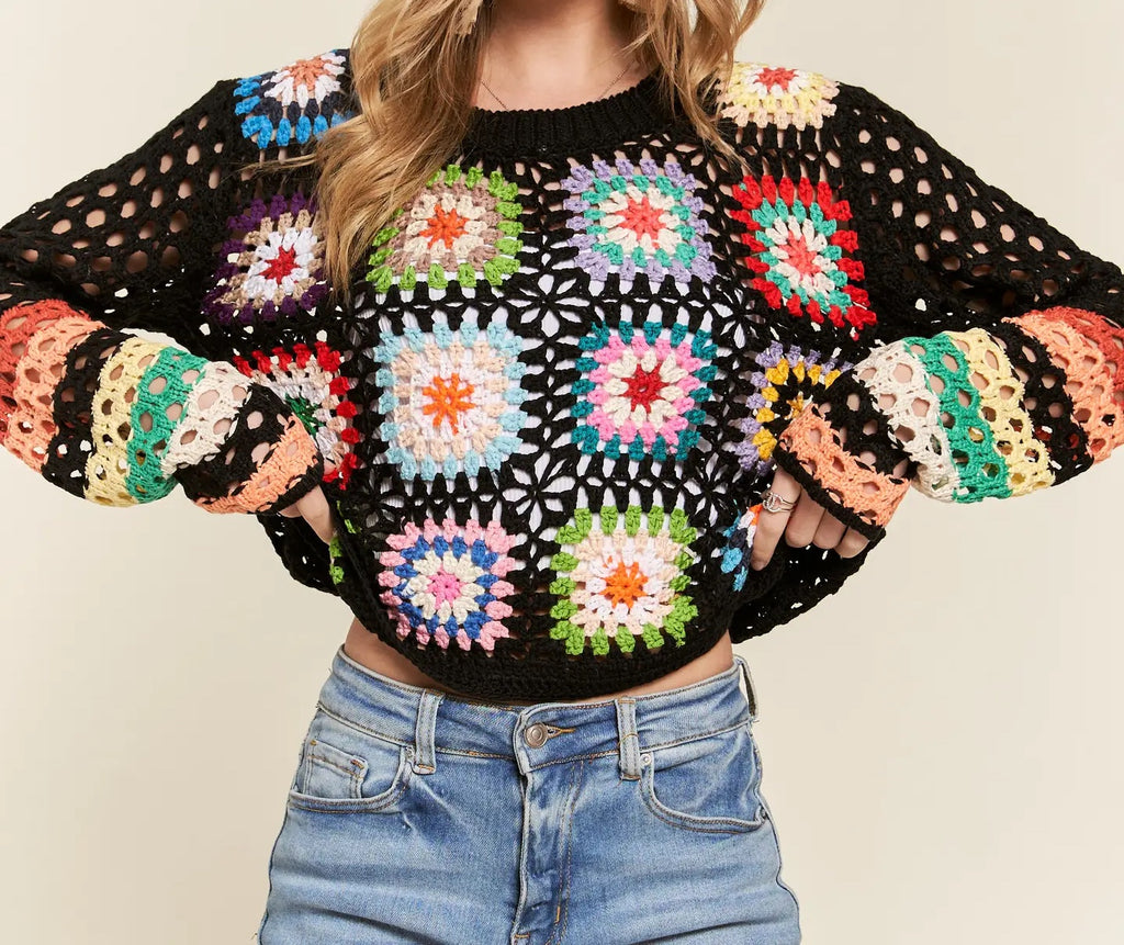 Granny Square Sweater