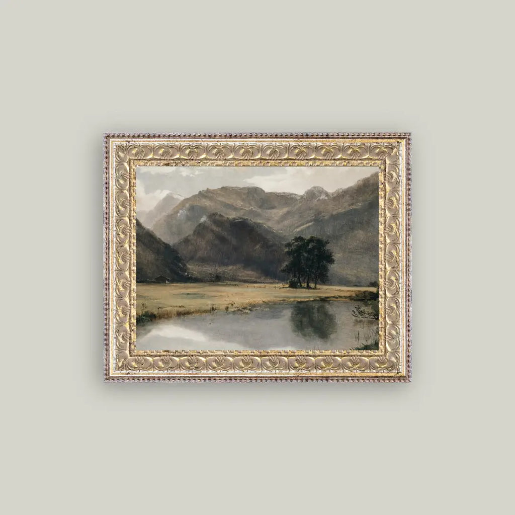 River Mountainscape Art