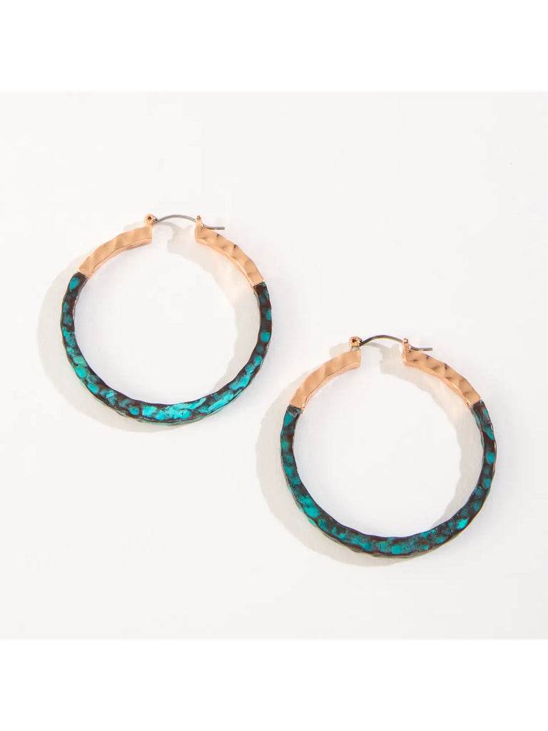 Ember Patina Hoop Earrings