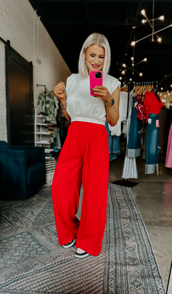 Red Dressy Pants