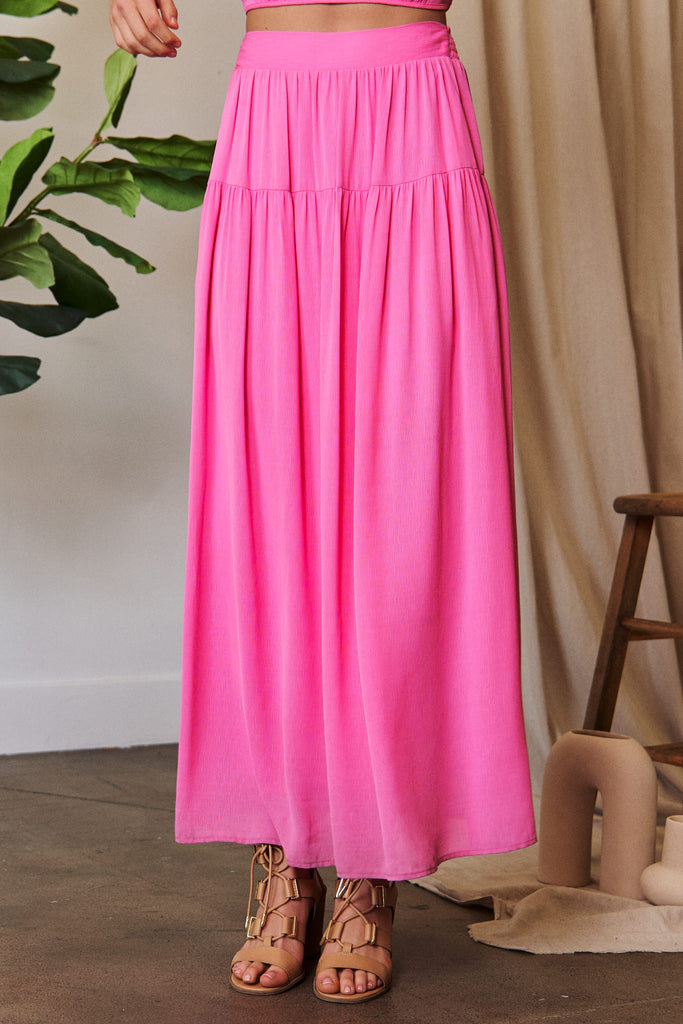 Pink Maxi Skirt