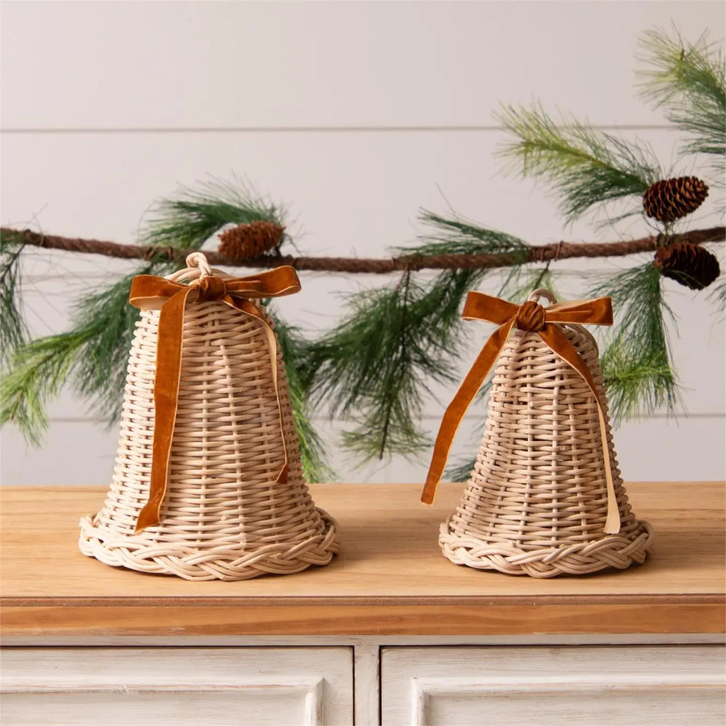 Woven Rattan Bells