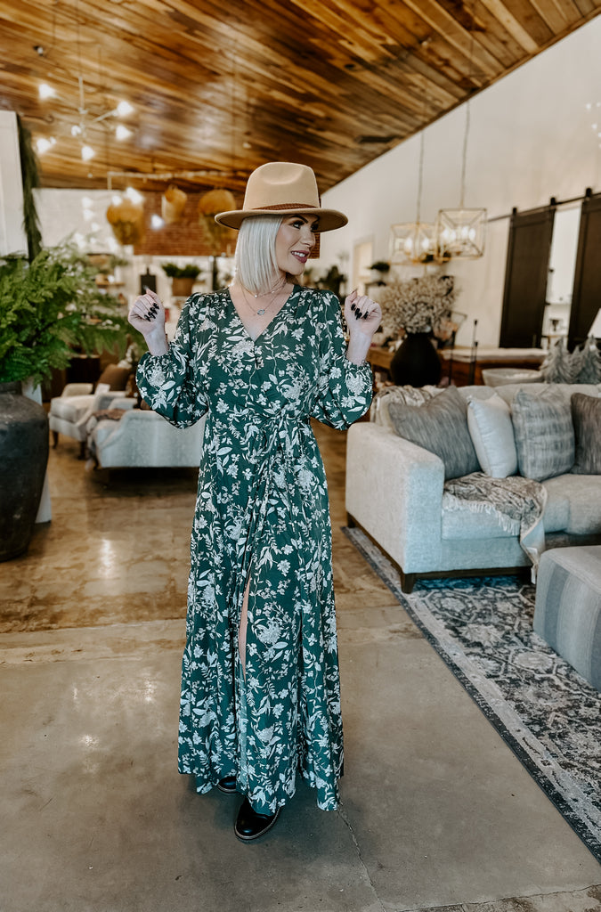 Floral Wrap Maxi Dress