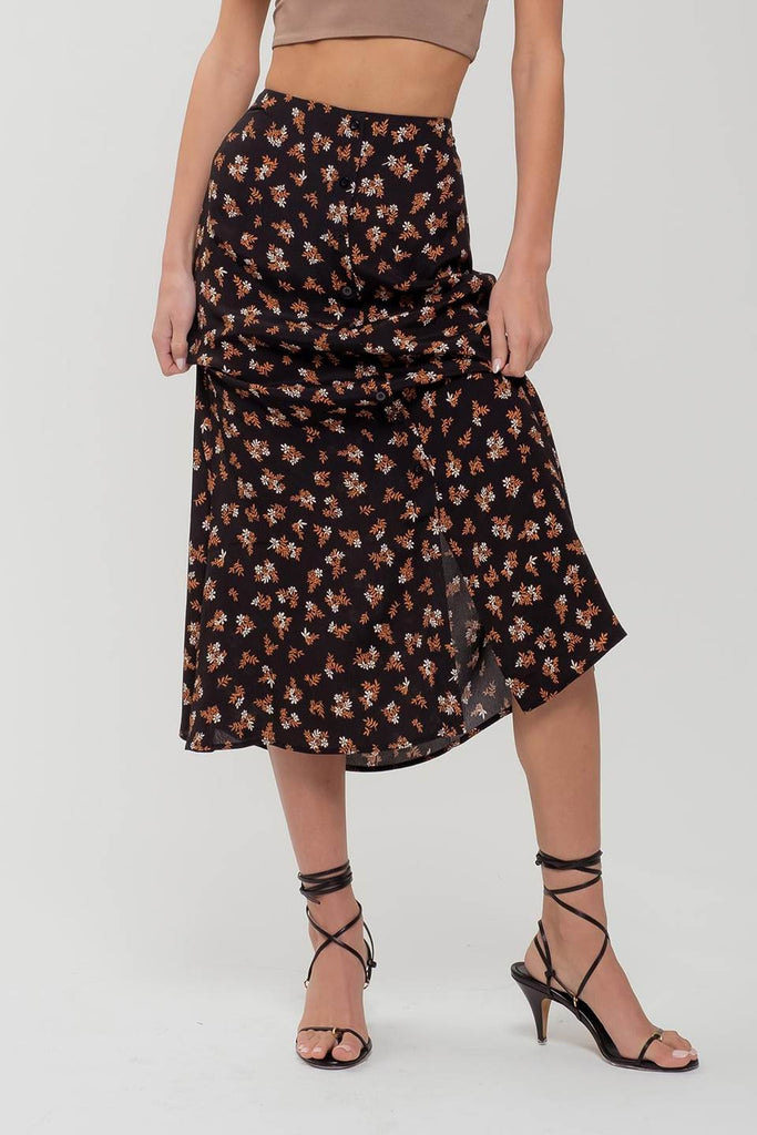 Floral Midi Skirt