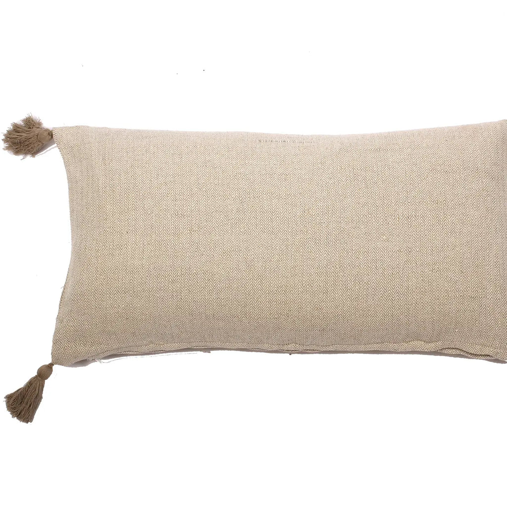 Herring Bone Tassel Pillow