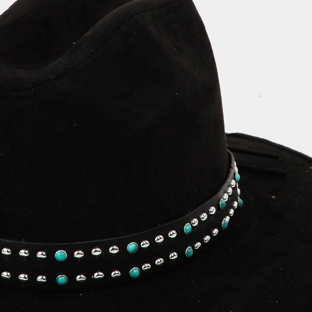 Studded Brim Fedora