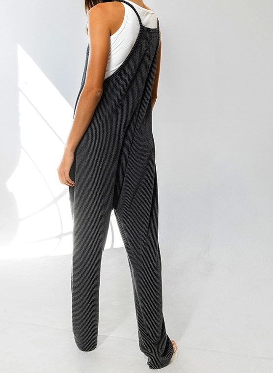 Ribbed Knit Jumpsuit