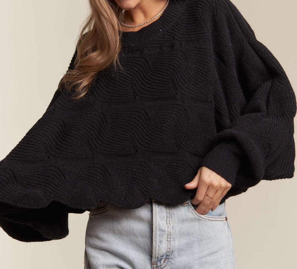 Scalloped Sweater