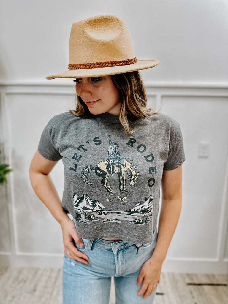 Lets Rodeo Cropped Tee