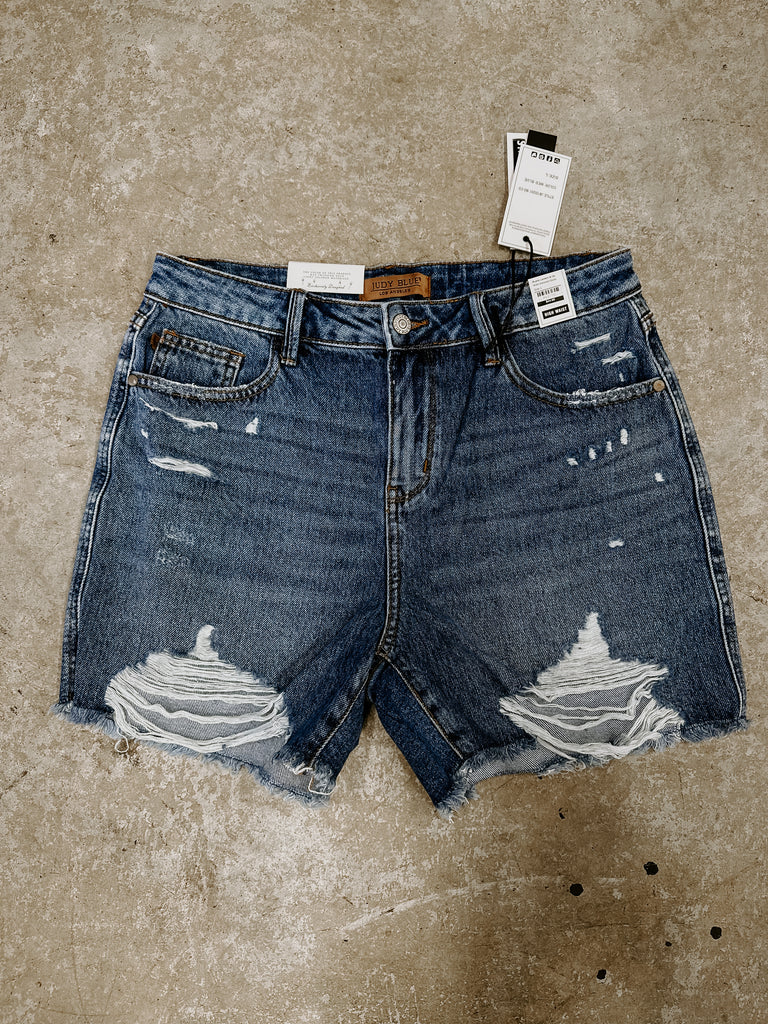 Mullet Distressed Shorts