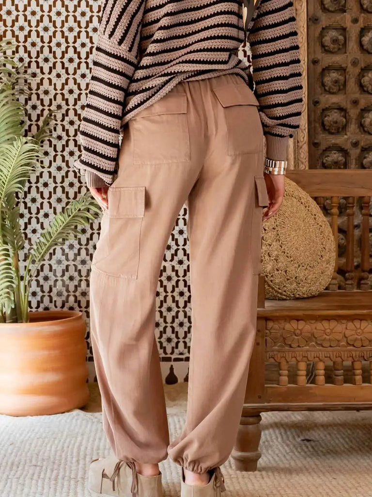 High Waist Cargo Pants