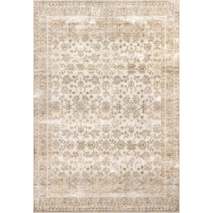 Deadra Floral  Washable Rug