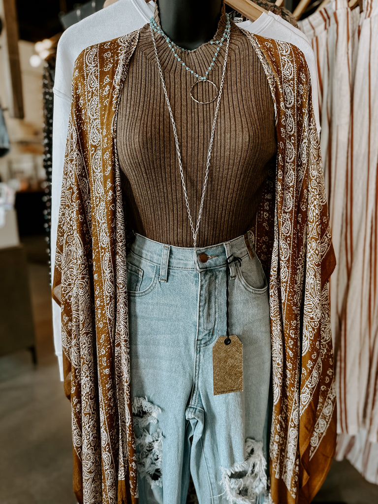 Boho Long Kimono