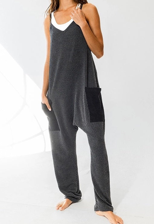 Ribbed Knit Jumpsuit