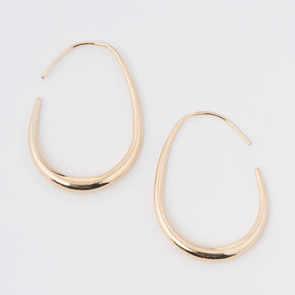 Oval Hoop Earrings