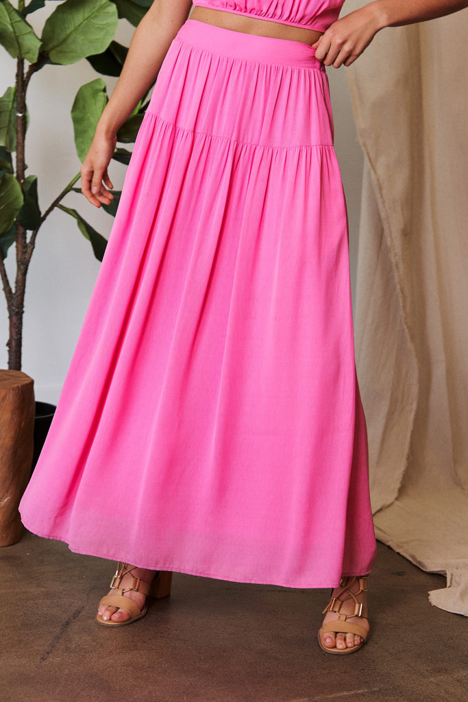 Pink Maxi Skirt