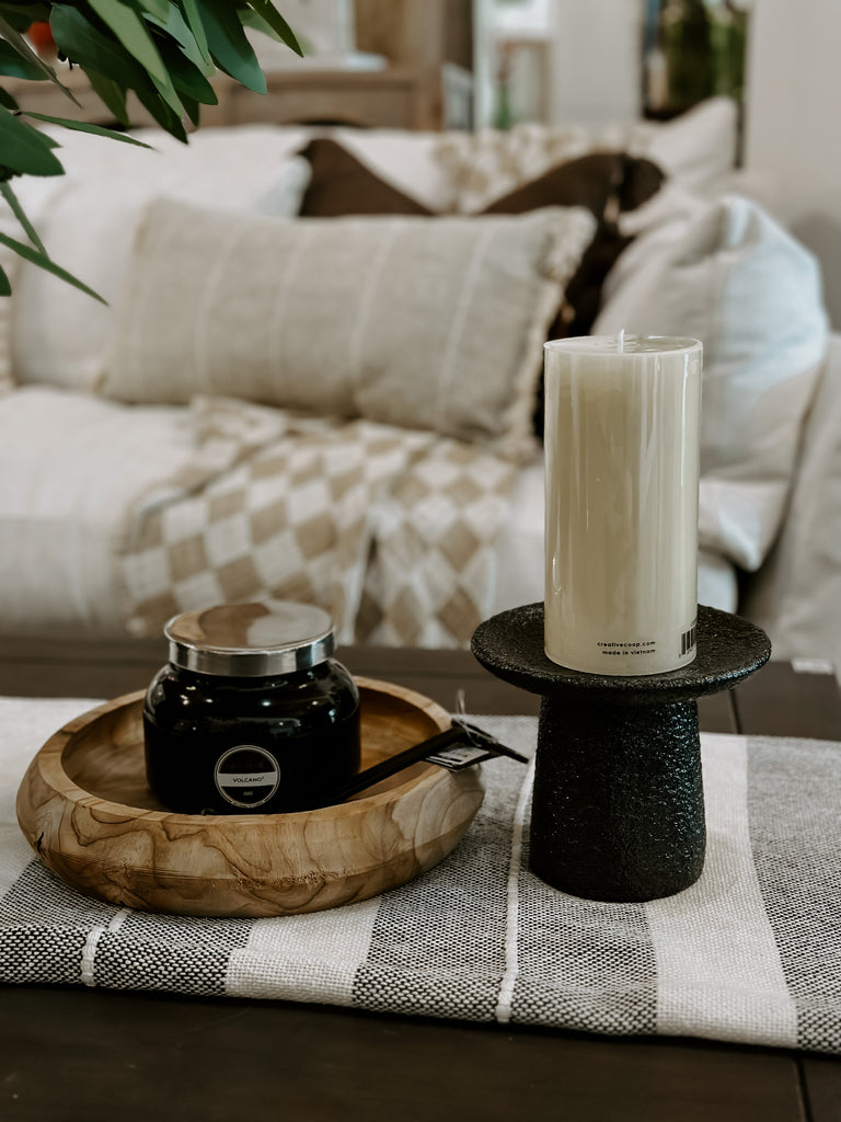 Textured Candle Holder