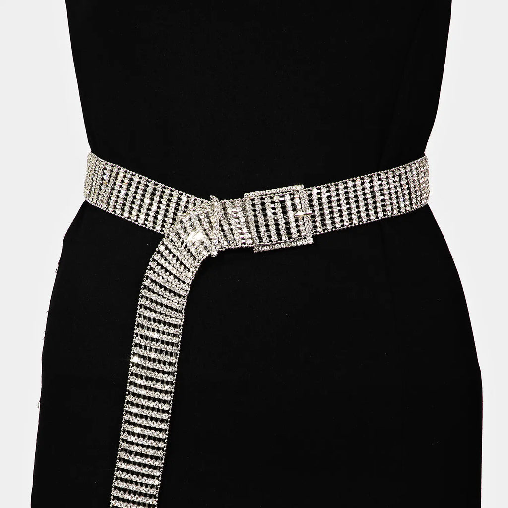 Rhinestone Chain Belt